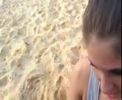 Быстрый минет на пляже